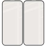 Set 2 folii sticla securizata Bizon Glass Matte Duo compatibile cu iPhone 15 / 16, Negru 5 - lerato.ro