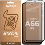 Set 2 folii sticla securizata Bizon Glass Matte Duo compatibile cu Samsung Galaxy A56 5G, Negru 2 - lerato.ro
