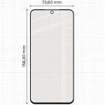 Set 2 folii sticla securizata Bizon Glass Matte Duo compatibile cu Samsung Galaxy A56 5G, Negru 3 - lerato.ro