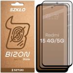 Set 2 folii sticla securizata Bizon Glass Matte Duo compatibile cu Xiaomi Redmi 15 4G / 5G, Negru 2 - lerato.ro
