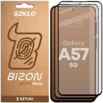 Set 2 folii sticla securizata Bizon Glass Matte Duo compatibile cu Samsung Galaxy A57 5G, Negru 2 - lerato.ro