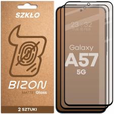 Folii protectie Samsung Galaxy A57 5G, Set 2 folii sticla securizata Bizon Glass Matte Duo compatibile cu Samsung Galaxy A57 5G, Negru, lerato.ro