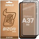 Set 2 folii sticla securizata Bizon Glass Matte Duo compatibile cu Samsung Galaxy A37 5G, Negru 2 - lerato.ro