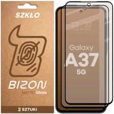Folii protectie Samsung Galaxy A37, Set 2 folii sticla securizata Bizon Glass Matte Duo compatibile cu Samsung Galaxy A37 5G, Negru, lerato.ro