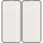 Set 2 folii sticla securizata Bizon Glass Matte Duo compatibile cu iPhone 15 Pro Max, Negru 5 - lerato.ro