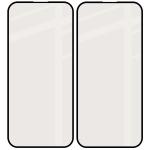 Set 2 folii sticla securizata Bizon Glass Matte Duo compatibile cu iPhone 15 Pro, Negru 5 - lerato.ro
