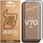 Set 2 folii sticla securizata Bizon Glass Matte Duo compatibile cu Vivo V70 FE 5G, Negru 2 - lerato.ro