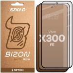 Set 2 folii sticla securizata Bizon Glass Matte Duo compatibile cu Vivo X300 FE, Negru 2 - lerato.ro