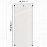 Set 2 folii sticla securizata Bizon Glass Matte Duo compatibile cu Vivo X300 FE, Negru 3 - lerato.ro