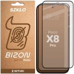 Set 2 folii sticla securizata Bizon Glass Matte Duo compatibile cu Xiaomi Poco X8 Pro, Negru 2 - lerato.ro