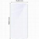 Folie sticla hibrid Bizon Hybrid Mule compatibila cu Samsung Galaxy A57 5G, Transparent 3 - lerato.ro