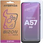 Set 2 folii sticla hibrid Bizon Hybrid Mule Duo compatibile cu Samsung Galaxy A57 5G, Transparent 2 - lerato.ro
