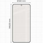 Folie sticla securizata Bizon Glass Matte compatibila cu Samsung Galaxy S25, Negru 3 - lerato.ro