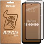Folie sticla securizata Bizon Glass Matte compatibila cu Xiaomi Redmi 15 4G / 5G, Negru 2 - lerato.ro