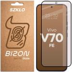 Folie sticla securizata Bizon Glass Matte compatibila cu Vivo V70 FE 5G, Negru 2 - lerato.ro