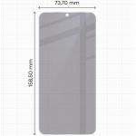 Folie sticla hibird Bizon Hybrid Shadow Privacy compatibila cu Samsung Galaxy A57 5G, Negru 3 - lerato.ro