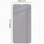 Folie sticla hibird Bizon Hybrid Shadow Privacy compatibila cu Samsung Galaxy A37 5G, Negru 3 - lerato.ro