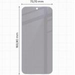 Folie sticla hibird Bizon Hybrid Shadow Privacy compatibila cu Nothing Phone (4a) Pro, Negru 3 - lerato.ro