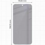 Folie sticla hibird Bizon Hybrid Shadow Privacy compatibila cu Xiaomi Poco X8 Pro Max, Negru 3 - lerato.ro