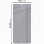 Folie sticla hibird Bizon Hybrid Shadow Privacy compatibila cu Vivo X300 Ultra, Negru 3 - lerato.ro