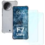 Kit protectie 3 in 1 BizonMobile Clear Pack, Carcasa Bizon Salpa si 2 folii sticla Bizon Glass Clear 2, compatibil cu Xiaomi Poco F7 Ultra, Transparent 2 - lerato.ro