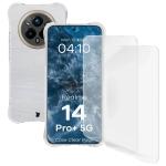 Kit protectie 3 in 1 BizonMobile Clear Pack, Carcasa Bizon Salpa si 2 folii Bizon Glass Clear Hydrogel, compatibil cu Realme 14 Pro Plus, Transparent 2 - lerato.ro
