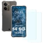 Kit protectie 3 in 1 BizonMobile Clear Pack, Carcasa Bizon Salpa si 2 folii sticla Bizon Glass Clear 2, compatibil cu Realme 14 5G / 14T 5G, Transparent 2 - lerato.ro