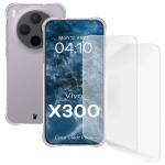 Kit protectie 3 in 1 BizonMobile Clear Pack, Carcasa Bizon Salpa si 2 folii Bizon Glass Clear Hydrogel, compatibil cu Vivo X300, Transparent 2 - lerato.ro