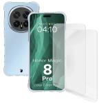 Kit protectie 3 in 1 BizonMobile Clear Pack, Carcasa Bizon Salpa si 2 folii Bizon Glass Clear Hydrogel, compatibil cu Honor Magic 8 Pro, Transparent 2 - lerato.ro