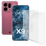 Kit protectie 3 in 1 BizonMobile Clear Pack, Carcasa Bizon Salpa si 2 folii Bizon Glass Clear Hydrogel, compatibil cu Oppo Find X9, Transparent 2 - lerato.ro