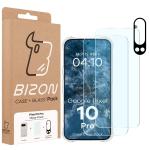 Kit protectie 4 in 1 BizonMobile Clear Pack, Carcasa Bizon Salpa,2 folii sticla Bizon Glass Clear si o folie camera foto, compatibil cu Google Pixel 10 Pro, Transparent 11 - lerato.ro