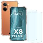 Kit protectie 3 in 1 BizonMobile Clear Pack, Carcasa Bizon Salpa si 2 folii sticla Bizon Glass Clear, compatibil cu Xiaomi Poco X8 Pro Max, Transparent 2 - lerato.ro