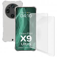 Kit protectie 3 in 1 BizonMobile Clear Pack, Carcasa Bizon Salpa si 2 folii Bizon Glass Clear Hydrogel, compatibil cu Oppo Find X9 Ultra, Transparent