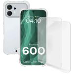 Kit protectie 3 in 1 BizonMobile Clear Pack, Carcasa Bizon Salpa si 2 folii Bizon Glass Clear Hydrogel, compatibil cu Honor 600 5G, Transparent 2 - lerato.ro