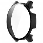 Carcasa cu protectie ecran din sticla securizata BizonMobile compatibila cu Huawei Watch GT 5 46 mm, Negru 4 - lerato.ro