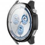 Carcasa cu protectie ecran din sticla securizata BizonMobile compatibila cu Huawei Watch GT 5 46 mm, Negru 6 - lerato.ro