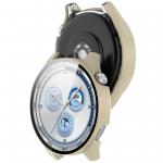 Carcasa cu protectie ecran din sticla securizata BizonMobile compatibila cu Huawei Watch GT 5 46 mm, Bej 5 - lerato.ro