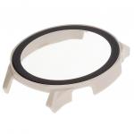 Carcasa cu protectie ecran din sticla securizata BizonMobile compatibila cu Huawei Watch GT 5 46 mm, Bej 7 - lerato.ro