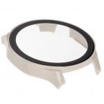 Carcasa cu protectie ecran din sticla securizata BizonMobile compatibila cu Huawei Watch GT 5 46 mm, Bej 8 - lerato.ro