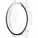 Carcasa cu protectie ecran din sticla securizata BizonMobile compatibila cu Huawei Watch GT 5 46 mm, Transparent 4 - lerato.ro
