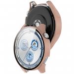 Carcasa cu protectie ecran din sticla securizata BizonMobile compatibila cu Huawei Watch GT 5 46 mm, Roz 5 - lerato.ro