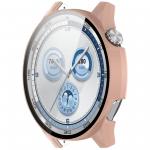 Carcasa cu protectie ecran din sticla securizata BizonMobile compatibila cu Huawei Watch GT 5 46 mm, Roz 6 - lerato.ro