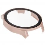Carcasa cu protectie ecran din sticla securizata BizonMobile compatibila cu Huawei Watch GT 5 46 mm, Roz 8 - lerato.ro