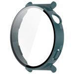 Carcasa cu protectie ecran din sticla securizata BizonMobile compatibila cu Huawei Watch GT 5 41 mm, Verde 4 - lerato.ro