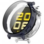 Carcasa cu protectie ecran din sticla securizata BizonMobile compatibila cu Huawei Watch GT 5 41 mm, Dark Blue 2 - lerato.ro