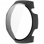 Carcasa cu protectie ecran din sticla securizata BizonMobile compatibila cu Huawei Watch GT 5 Pro 46 mm, Matte Black 4 - lerato.ro