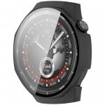 Carcasa cu protectie ecran din sticla securizata BizonMobile compatibila cu Huawei Watch GT 5 Pro 46 mm, Matte Black 6 - lerato.ro