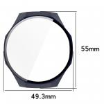 Carcasa cu protectie ecran din sticla securizata BizonMobile compatibila cu Huawei Watch GT 5 Pro 46 mm, Dark Blue 3 - lerato.ro
