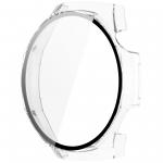 Carcasa cu protectie ecran din sticla securizata BizonMobile compatibila cu Huawei Watch GT 5 Pro 46 mm, Transparent 4 - lerato.ro