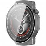 Carcasa cu protectie ecran din sticla securizata BizonMobile compatibila cu Huawei Watch GT 5 Pro 46 mm, Transparent 6 - lerato.ro